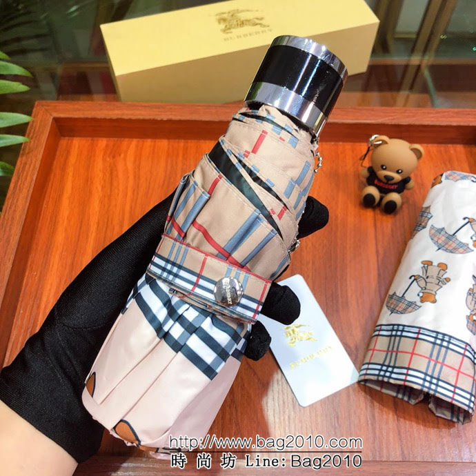 BURBERRY巴寶莉 最新火爆五折口袋傘 加鎂鋁合金傘骨 時尚感爆棚 防雨防紫外線隔熱傘  sll1029
